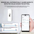 Miniatyrbild 5 av 9: OBOSOE Trådlös termometer och hygrometer  – WiFi Temperatur- och Fuktighetsmätare med App-notifikation och Fjärrövervakning