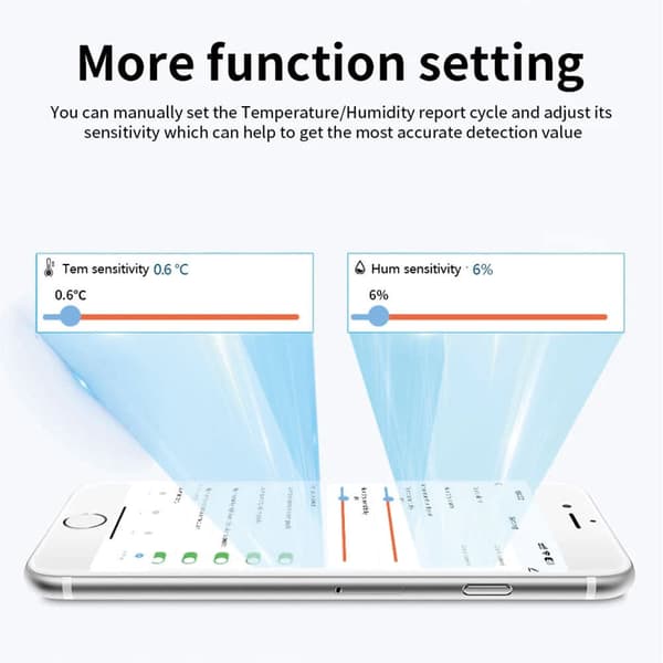 OBOSOE Trådlös termometer och hygrometer – WiFi Temperatur- och Fuktighetsmätare med App-notifikation och Fjärrövervakning