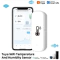 Miniatyrbillede 2 af 11: Lollanda WiFi termometer og hygrometer med datalagringsfunktion – Trådløs temperatur- og fugtighedsmåler, Smart sensor til APP-kontrol