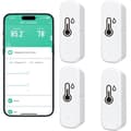 Miniatyrbillede 1 af 11: Lollanda WiFi termometer og hygrometer med datalagringsfunktion – Trådløs temperatur- og fugtighedsmåler, Smart sensor til APP-kontrol