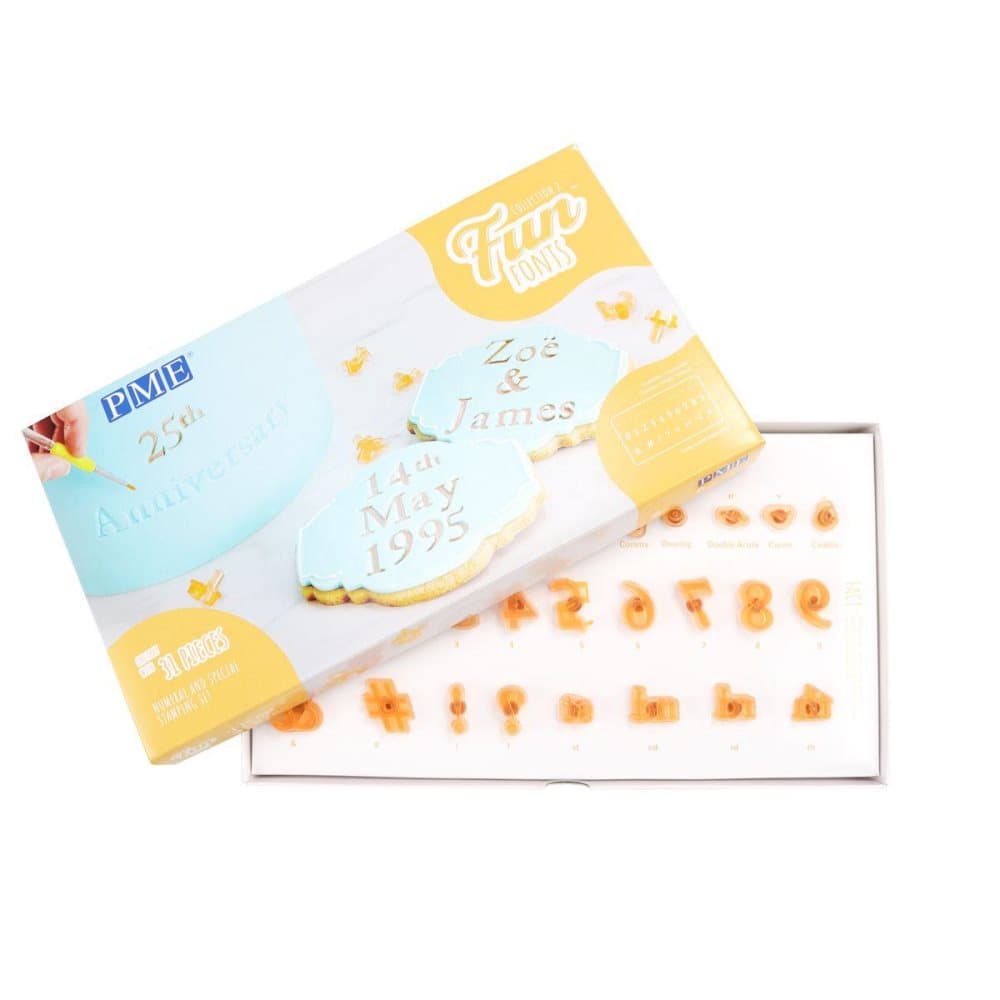 Numerals & Specials #2 set Fun Fonts Stämplar PME 31st