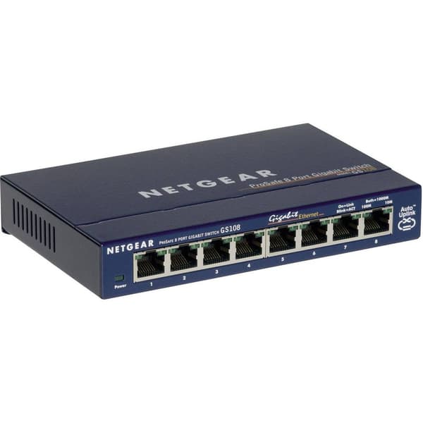 NETGEAR GS108GE Nätverks-switch 8 Port 1000 MBit/s
