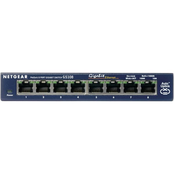 NETGEAR GS108GE Nätverks-switch 8 Port 1000 MBit/s