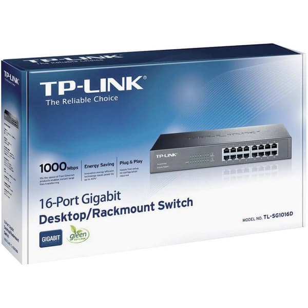 TP-LINK TL-SG1016D Nätverks-switch 16 Port 1 GBit/s