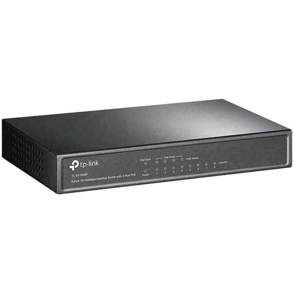 TP-LINK TL-SF1008P V5 Nätverks-switch 8 Port 10 / 100 MBit/s PoE-funktion
