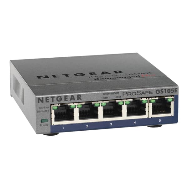NETGEAR GS105E Nätverks-switch 5 Port 1 GBit/s