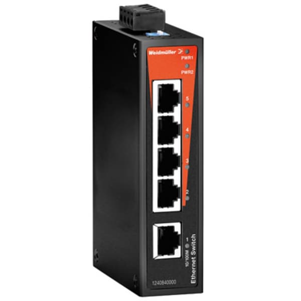 Weidmüller IE-SW-BL05-5TX Industrial Ethernet Switch Svart