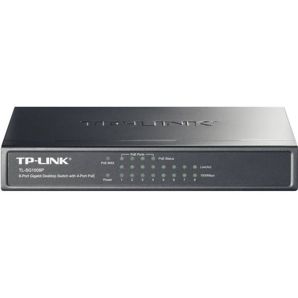 TP-LINK TL-SG1008P Nätverks-switch 8 Port 1 GBit/s PoE-funktion