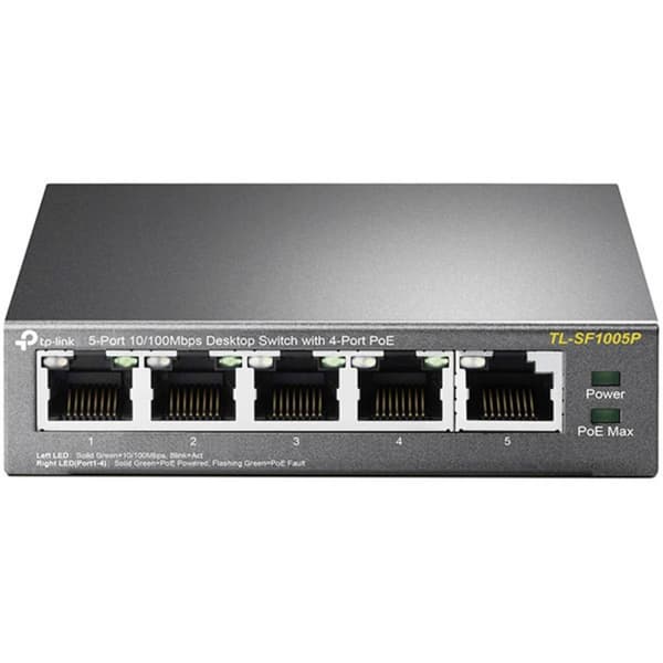 TP-LINK TL-SF1005P Nätverks-switch 5 Port PoE-funktion Svart