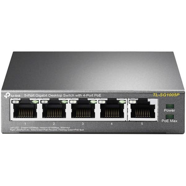 TP-LINK TL-SG1005P Nätverks-switch 5 Port PoE-funktion Svart