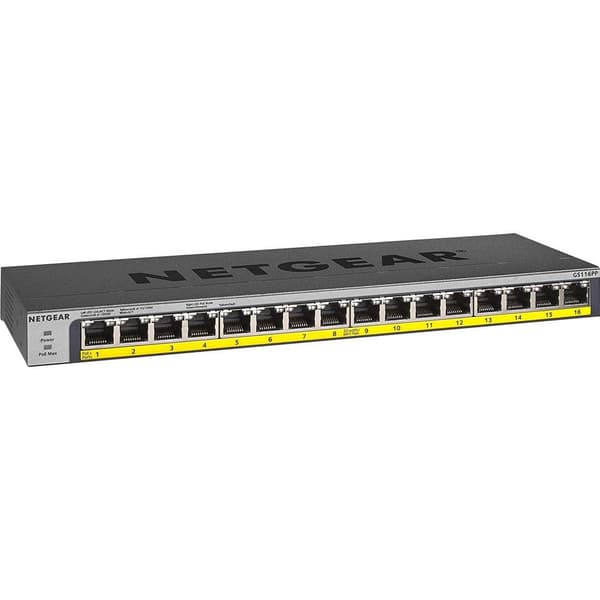 NETGEAR GS116PP Nätverks-switch 16 Port PoE-funktion