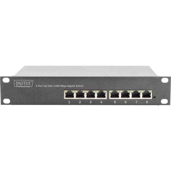 Digitus DN-80114 Nätverks-switch 8 Port 10 / 100 / 1000 MBit/s Grå
