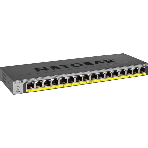 NETGEAR GS116LP Nätverks-switch 16 Port PoE-funktion