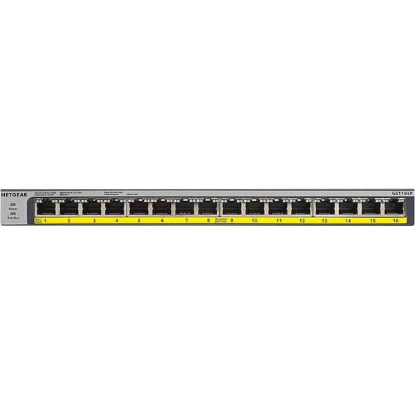NETGEAR GS116LP Nätverks-switch 16 Port PoE-funktion