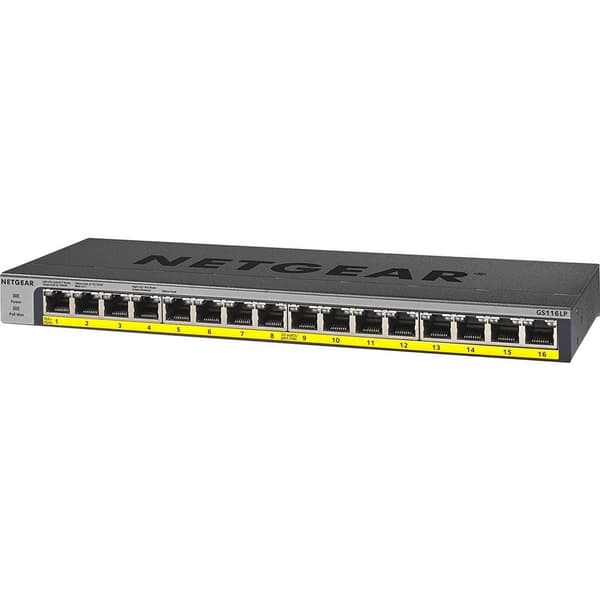 NETGEAR GS116LP Nätverks-switch 16 Port PoE-funktion