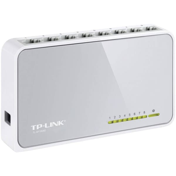 TP-LINK TL-SF1008D Nätverks-switch 8 Port 100 MBit/s Vit