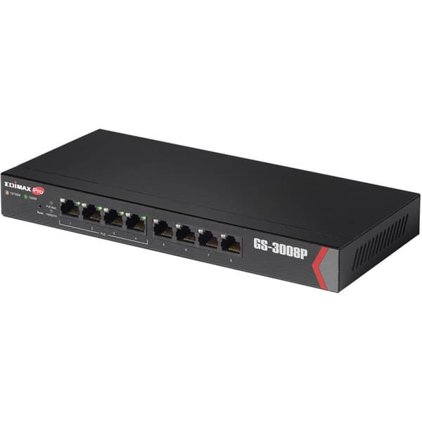 EDIMAX GS-3008P Nätverks-switch 8 Port PoE-funktion