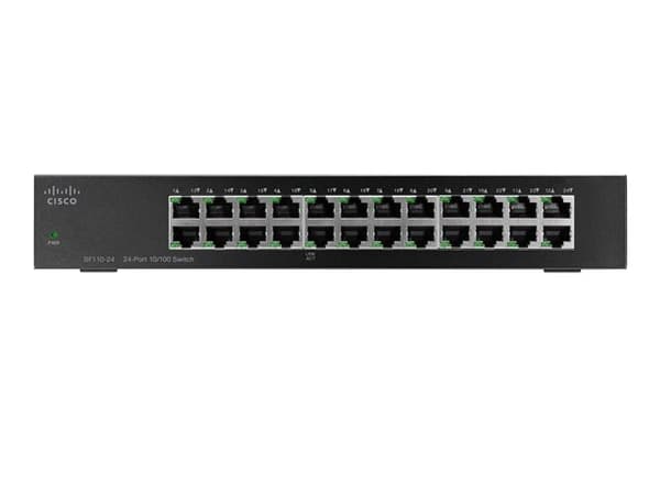 Cisco Small Business SF110-24, Hallitsematon, L2, Fast Ethernet (10/100), Täysin kaksipuolinen