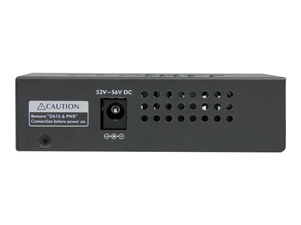StarTech.com Gigabit-midspan med 4 portar - PoE+-injektor - 802.3at/af - Strömtillförsel - AC 100-240 V - 120 Watt - utgångskontakter: 4 - svart - fö