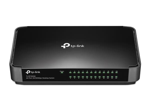 TP-Link TL-SF1024M Ohanterad Fast Ethernet (10/100) Svart