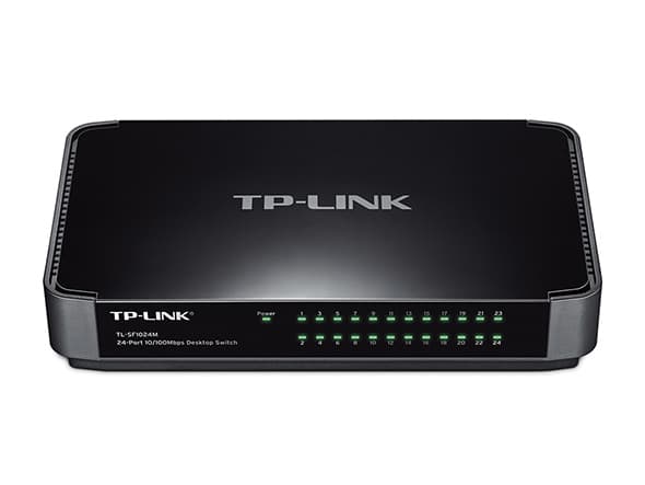 TP-Link TL-SF1024M Ohanterad Fast Ethernet (10/100) Svart