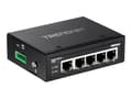 Miniatyrbild 2 av 5: TRENDnet TI-G50 - Switch - ohanterad - 5 x 100/1000/10000 - DIN-skenmonterbar, väggmonterbar - likström - TAA-kompatibel