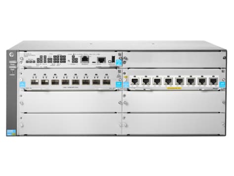 HPE Aruba 5406R 8-porttinen 1/2.5/5/10GBASE-T PoE+ / 8-porttinen SFP+ (ei virtalähdettä) v3 zl2 - Kytkin - Hallittu - 8 x 1 Gigabit / 10 Gigabit SFP+