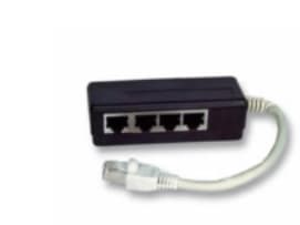 MicroConnect - Nätverksdelare - RJ-45 (hona) till RJ-45 (hane) - skärmad