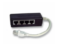MicroConnect - Nätverksdelare - RJ-45 (hona) till RJ-45 (hane) - skärmad