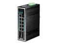 Miniatyrbild 1 av 5: TRENDnet TI-PG1284I - Switch - L2+ - Administrerad - 8 x 10/100/1000 (PoE+) + 4 x Gigabit SFP - DIN-skenmonterbar - PoE+ (240 W) - TAA-kompatibel