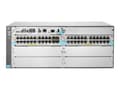 Pikkukuva 2 / 5: HPE Aruba 5406R 44GT PoE+ / 4SFP+ (ei virtalähdettä) v3 zl2 - Kytkin - Hallittu - 44 x 10/100/1000 (PoE+) + 4 x 1 Gigabit / 10 Gigabit SFP+ - telinee