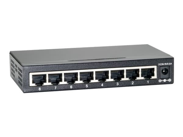 LevelOne GEU-0822 - Switch - 8 x 10/100/1000 - skrivbordsmodell