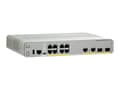 Miniatyrbild 3 av 5: Cisco Catalyst 2960CX-8PC-L - Switch - Administrerad - 8 x 10/100/1000 (PoE+) + 2 x SFP + 2 x 10/100/1000 - skrivbordsmodell, rackmonterbar, DIN-sken