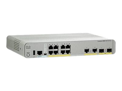 Cisco Catalyst 2960CX-8PC-L - Switch - Administrerad - 8 x 10/100/1000 (PoE+) + 2 x SFP + 2 x 10/100/1000 - skrivbordsmodell, rackmonterbar, DIN-sken