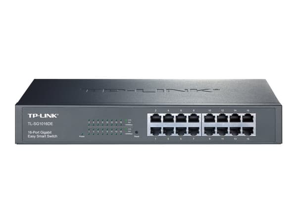 TP-Link JetStream TL-SG1016DE - Switch - Administrerad - 16 x 10/100/1000 - rackmonterbar