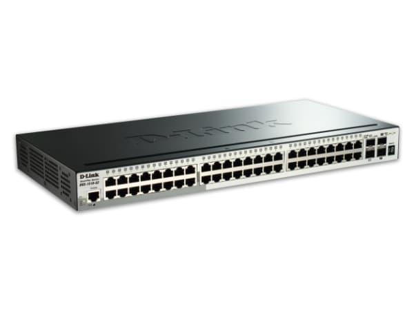 D-Link SmartPro DGS-1510-52X - Switch - L3 - Administrerad - 48 x 10/100/1000 + 4 x 10 Gigabit SFP+ - skrivbordsmodell, rackmonterbar
