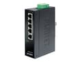Miniatyrbilde 1 av 4: PLANET ISW-501T - Switch - 5 x 10/100 - DIN-skinnemonterbar, veggmonterbar