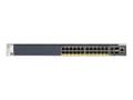 Miniatyrbilde 3 av 5: NETGEAR M4300-28G-PoE+ - Switch - L3 - Styrt - 2 x 10/100/1000/10000 + 2 x 10 Gigabit SFP+ + 24 x 10/100/1000 (PoE+) - front til bakside-luftflyt - r