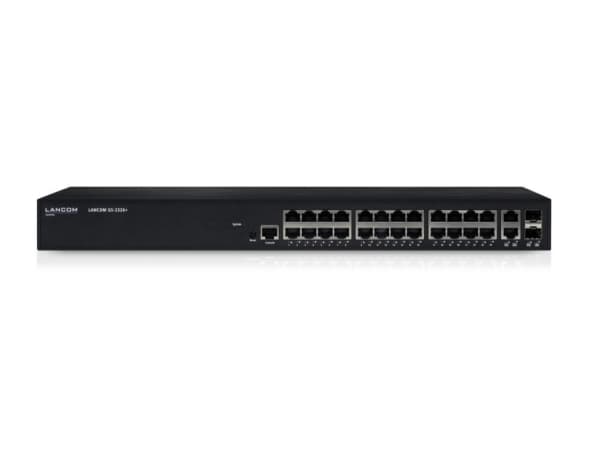 LANCOM GS-2326+ - Switch - Administrator - 24 x 10/100/1000 + 2 x combo Gigabit SFP - monterbar på stativ