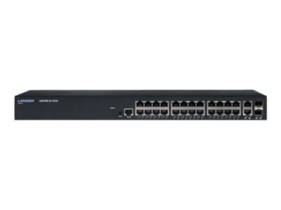 LANCOM GS-2326+ - Switch - Administrator - 24 x 10/100/1000 + 2 x combo Gigabit SFP - monterbar på stativ Sort