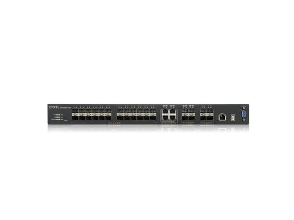 Zyxel XGS4600-32F - Switch - L3 - Administrerad - 24 x Gigabit SFP + 4 x kombinations-Gigabit SFP + 4 x 10 Gigabit SFP+ - rackmonterbar