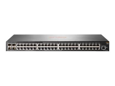 HPE Aruba 2930F 48G 4SFP - Switch - L3 - Administrerad - 48 x 10/100/1000 + 4 x gigabit SFP (upplänk) - rackmonterbar Grå