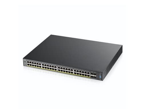 Zyxel XGS2210-52 Håndtert L2 Gigabit Ethernet (10/100/1000) 1U Sort