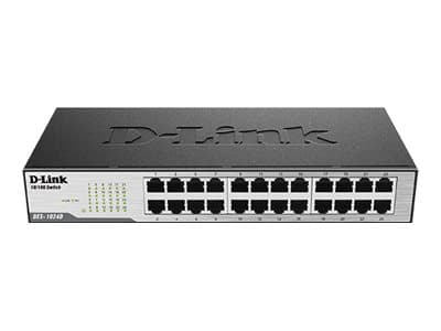 D-Link DES 1024D - Switch - 24 x 10/100 - skrivbordsmodell