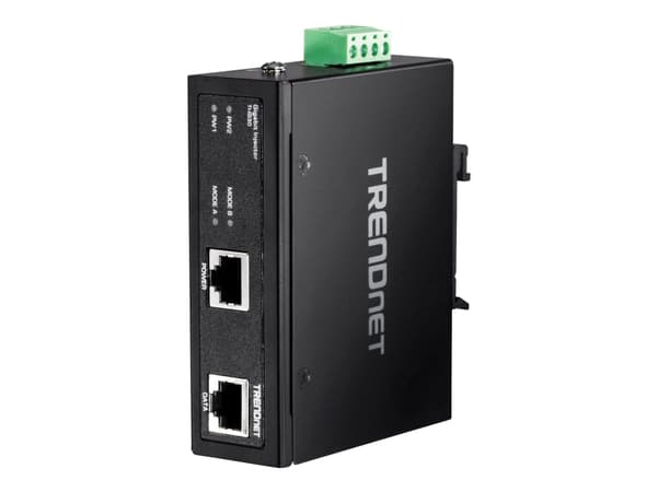 TRENDnet TI-IG30 - Strøminjektor (DIN-skinnemonterbar) - 30 watt - utgangskontakter: 1 - TAA-samsvar