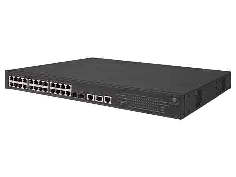 HPE FlexNetwork 5130-24G-PoE+-2SFP+-2XGT (370W) EI - Switch - L3 - Administreret - 24 x 10/100/1000 (PoE+) + 2 x 10 Gigabit Ethernet SFP+ / 1 Gigabit