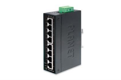 PLANET IGS-801M - Switch - Styrt - 8 x 10/100/1000 - DIN-skinnemonterbar