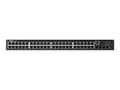 Miniatyrbild 5 av 5: Dell Networking N1548P - Switch - L2+ - Administrerad - 48 x 10/100/1000 + 4 x 10 Gigabit SFP+ - främre till bakre luftflöde - rackmonterbar - PoE+ (