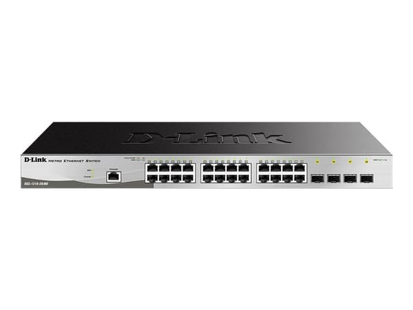 D-Link DGS 1210-28/ME - Switch - Administreret - 24 x 10/100/1000 + 4 x Gigabit SFP - monterbar på stativ