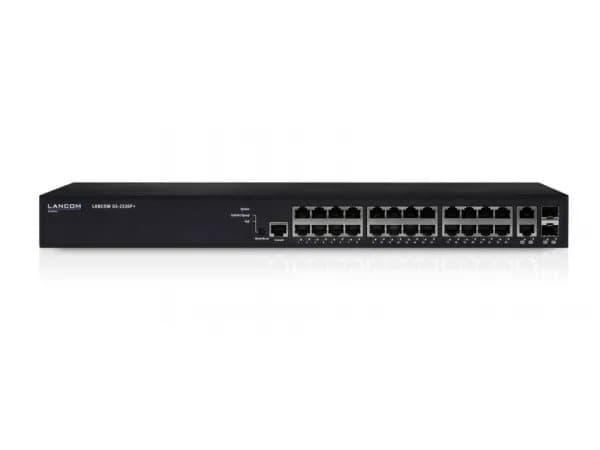 LANCOM GS-2326P+ - Switch - Administrerad - 24 x 10/100/1000 (PoE+) + 2 x kombinations-Gigabit SFP - rackmonterbar - PoE+ (185 W)